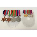 A set of four WWII retrospectively issued medals by J & A Sanderson Remenham, Henley on Thames;