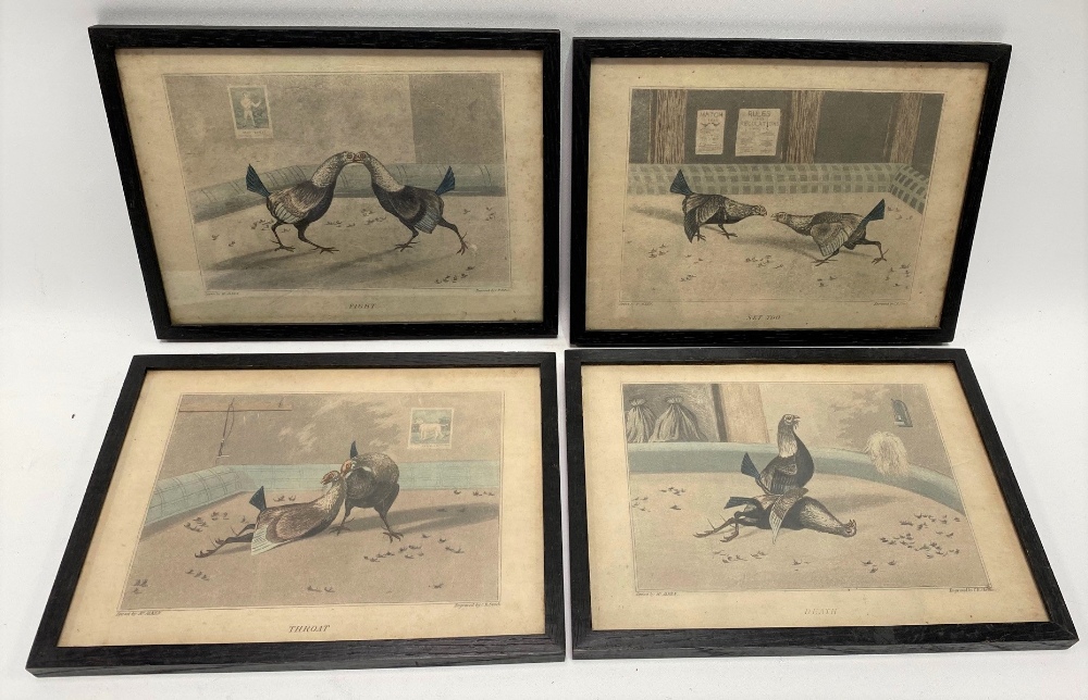 A set of six 19th Century Cock fighting prints after J.R. Stock and pbl. W. C. Lee; together with - Image 4 of 4