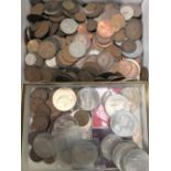 A quantity of mainly British coins.