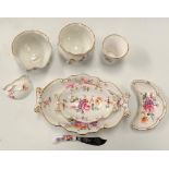 Royal Crown Derby 'Derby Posies' pattern wares including three dishes, a butter knife, two vases and