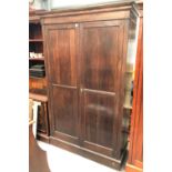 A 1920's oak wardrobe, height 208cm x width 132cm