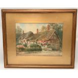 WILLIAM HENRY SWEET (1885-1943) A Westcountry thatched cottage Watercolour Signed 25 x 35cm