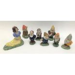 Wade style Snow White and the Seven Dwarves figures.
