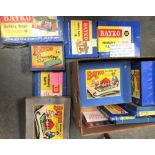 A collection of box Bayko sets and part sets together with ephemera