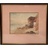 T H VICTOR (1894-1980) Four watercolours, The largest depicting Clovelly, 31cm x 23cm (4)