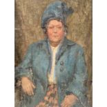 CONSTANCE ANNE PARKER (1921-2016) Portrait of a lady Oil on canvas 76cm x 56cm