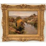 MAURICE LEVIS (1860-1940) Valley in Thouet, Oil on board, Signed, Further signed and inscribed to