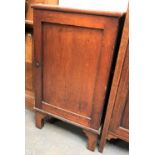 A Victorian mahogany small jewellery cabinet, the hinged door revealing a partial interior of