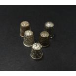 Five silver hallmarked thimbles, two by Charles Horner, weight 20.3g approx.