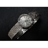 A ladies 18ct. white gold Tissot 'Saphir' manual wind cocktail bracelet wristwatch, the 7mm silvered