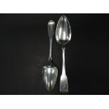 A pair of George III silver Fiddle pattern tablespoons, maker VS, London 1808, weight 5.20oz approx.