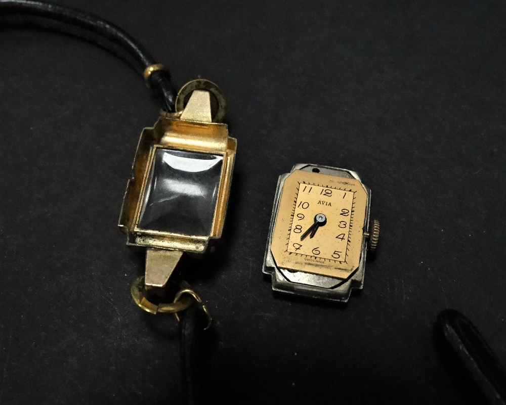 A stainless steel and marcasite set Rotary manual wind cocktail watch, together with a Avia gold - Image 3 of 4