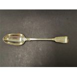 A Victorian Fiddle pattern silver basting spoon by George Aldwinckle, length 30cm, weight 4.45oz