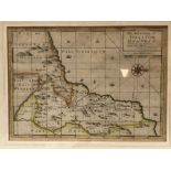 MAP - JOHN NORDEN 'The description of Stratton Hundred', hand coloured engraved map, 23 x 32cm.
