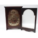 A Cornish longcase clock face and movement by John Sampson of Penzance, fitted a typical eight day