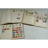 Three early 20th century amateur stamp albums, all used examples.