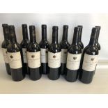 Eleven bottles of Grand Gaillard Merlot 2004.
