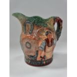 A Royal Doulton pottery limited edition jug 'The Village Blacksmith' edition No.135/600, height