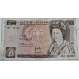A Queen Elizabeth II Page ten pound note.