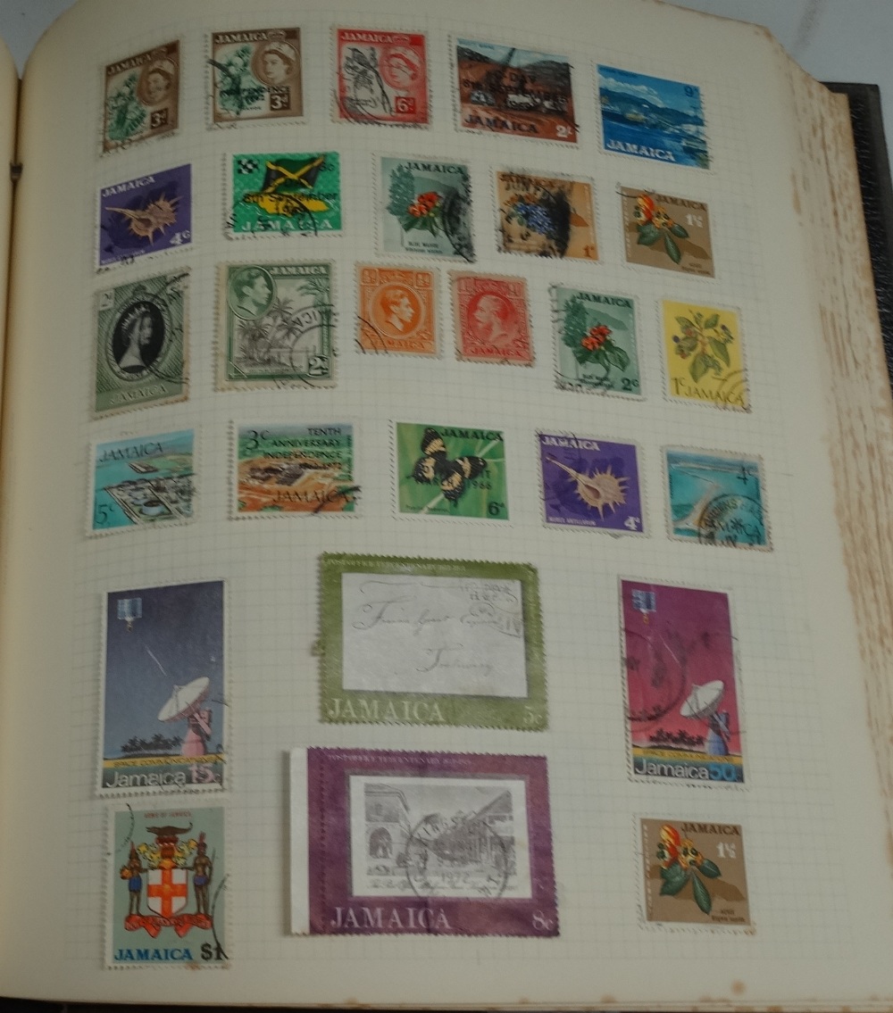 An amateur stamp album, mostly used examples, early 20th century to modern.