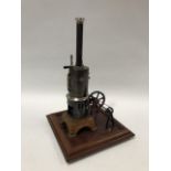 Gebruder Bing of Nuremberg, a late 19th/early 20th century stationary steam engine mounted on