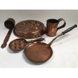 A collection of copper wares.