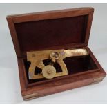 A brass angle sextant by Cousens & Son, Swansea.