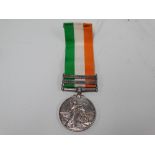 An Edward VII South Africa medal with two bars for South Africa 1901 and South Africa 1902,