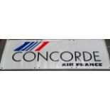 Concorde - A scarce Air France promotional banner, printed by Aviation Graphique Bordeux Signes De