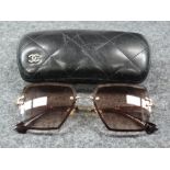 Chanel, a pair of ladies sunglasses, A??00 51 17-139 C2, marked 'MADE IN ITALY', left lens marked