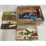 Various Meccano, including Combat Construction set.