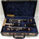 A Boosey & Hawkes clarinet in fitted case.