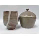 A Leach St Ives Pottery yunomi by Shigeyoshi Ichino, impressed personal and pottery seals, height