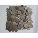 A quantity of Victorian to George VI silver and .500 silver coinage, weight overall 41 Troy oz