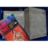 Two 1960s albums of Penthouse magazines, starting with Vol.1 Issue No.1 through to Vol.2 Issue No.1,