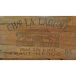 Chateau La Lagune 1986, Grand Cru Classe Haut-Medoc, twelve bottles offered in original wooden case.
