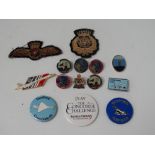 Various Concorde and flight related badges.