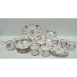 A Royal Albert 'Petit Point China' pattern part tea set, comprising eight teacups, six saucers,