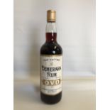 A bottle of Demerara rum by OVD by George Morton Ltd of Dundee, 70% proof.