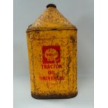A Shell Tractor Oil Universal can, the base stamped F.R./M.C. Hull, height 50cm.