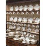 A large quantity of Royal Albert 'Old Country Roses' table wares for twelve, including dinner,