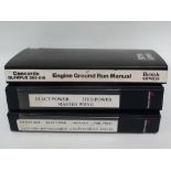 Concorde, a BA Rolls Royce ground run manual, together with an electrical power master wiring manual