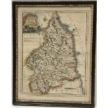 MAP - Published by Robert Sayer and engraved by J. Ellis 'A Modern Map of Northumberland, drawn from