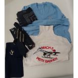 A collection of various Concorde ties and other BA clothing.