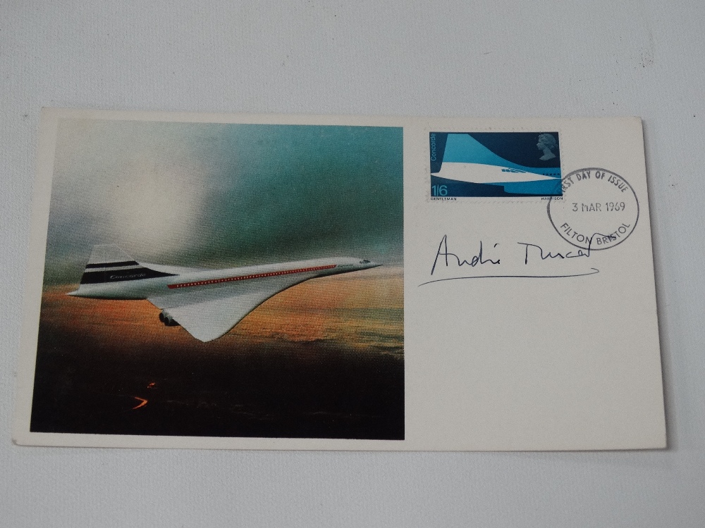 Andre Turcat, a signed first day cover dated 3.3.1969.