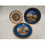 A pair of 19th century Pratt Ware plates, topographically decorated, one depicting the State House