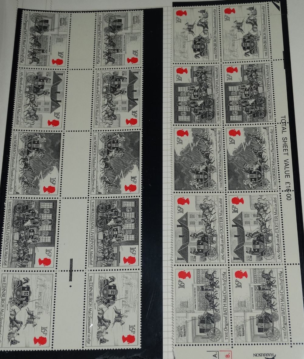 Great Britain in four albums, from Penny Black with Penny Plates, but main value in Q.E.II mint ( - Bild 6 aus 7