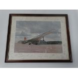 Concorde - A promotional photograph with numerous border signatures for engineers, together with