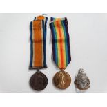 A pair of WWI Victory and Great War medals awarded to G-11088 PTE H.C. LETLEY. R.SUS.R., together