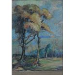 ARTHUR L. CHERRY (XIX-XX) On Barlow Heath Pencil and pastel Signed 25 x 18cm